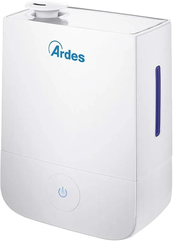 Ardes NEBULO Umidificatore a Ultrasuoni con 3 Livelli di Vapore, Comando Touch, Autospegnimento e Design Silenzioso, Bianco