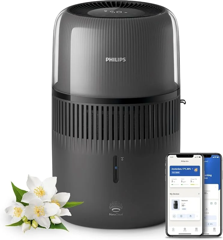Philips Umidificatore Ambiente 5000 Smart, 300ml, h, 45m², 12 dB*
