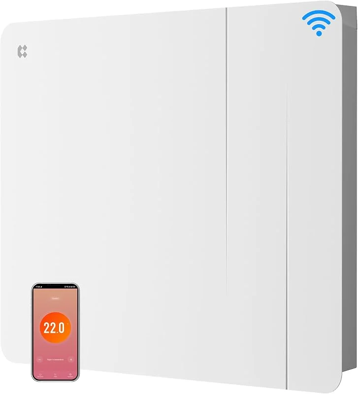 CIARRA CBHTD10A-W Radiatore a Inerzia da 1000W WiFi (10-15 m²) — Riscaldamento