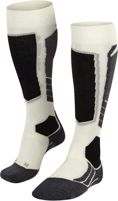 FALKE donna SK2 Wool calzini da sci imbottitura media protezione tibia spessi caldi traspiranti asciugatura rapida termoregolanti antiodore lana vergine filo funzionale 1 paio — Abbigliamento riscaldato