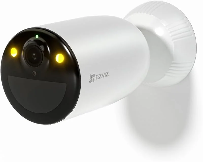 EZVIZ CB3 Telecamera Wi-Fi a batteria da esterno, Visione notturna a colori, 120 Giorni di durata della batteria, Design impermebile 100% senza fili, Rilevamento intelligente di Persone — Riscaldamento