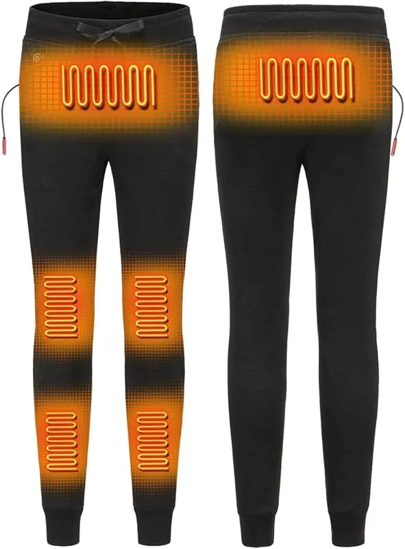 Pantaloni Riscaldati Elettrici USB Pantaloni Riscaldanti Elettrici Pantaloni Riscaldanti Termici Lavabili Pantaloni Riscaldati Isolati Leggings A Vita Alta Pantaloni Caldi Inver, L — Abbigliamento riscaldato