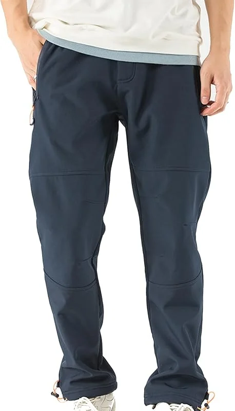 TONY BACKER Pantaloni Uomo Invernali Sci Trekking Impermeabile Antivento Escursione shoftshell Outdoor — Abbigliamento riscaldato