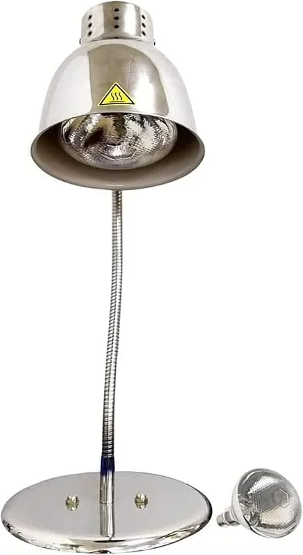 Stazione di Esposizione for Buffet riscaldante a infrarossi con Lampada di conservazione del Calore(Silver) — Riscaldamento