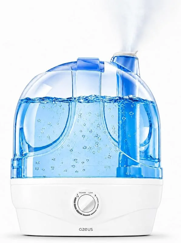Umidificatori per camera da letto, umidificatori a nebbia fredda a ultrasuoni da 2, 8 l, per la casa, la cameretta dei bambini e le piante, umidificatore silenzioso con riempimento superiore, dura fino