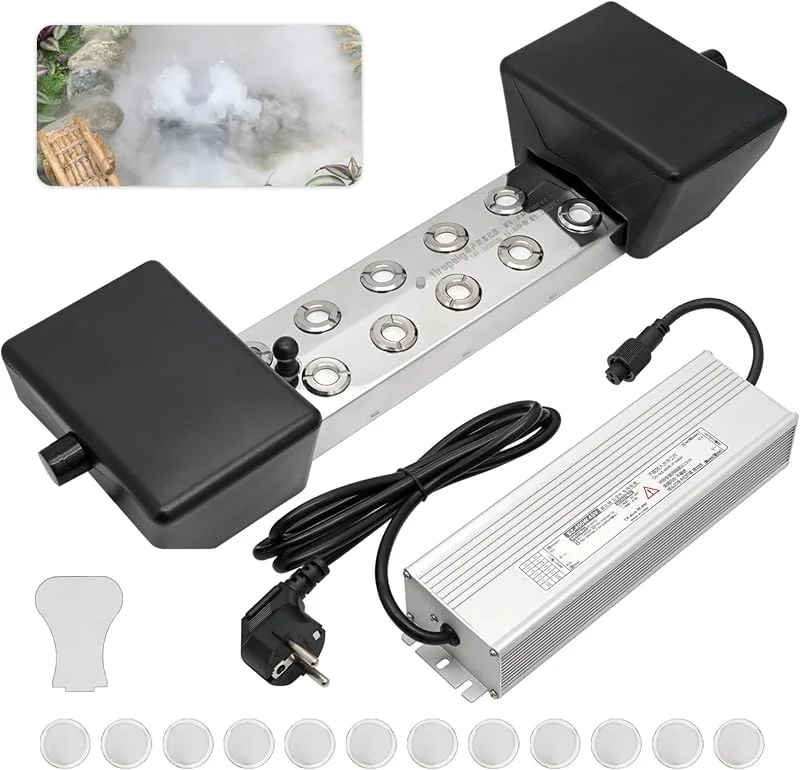 Kit di 10 Teste Nebulizzatore Ad Ultrasuoni 7L, H Umidificatore per Nebbia