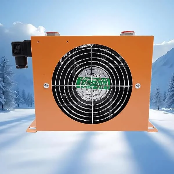 Scambiatore di calore del radiatore dell'olio raffreddato ad aria idraulico 48W 12V AW0607T 20L, min 680Kcal, h ZG1, 2 — Riscaldamento