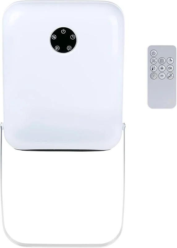 alpina Stufetta Elettrica da Bagno Basso Consumo - Caldobagno con Timer - Termoventilatore con Protezione Surriscaldamento 400W - Piccola Stufa da Bagno in Acciaio