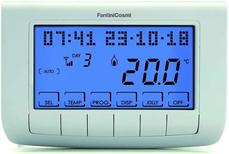 FANTINI COSMI CH140GSM2 - Cronotermostato con modem GSM integrat, Bianco — Riscaldamento