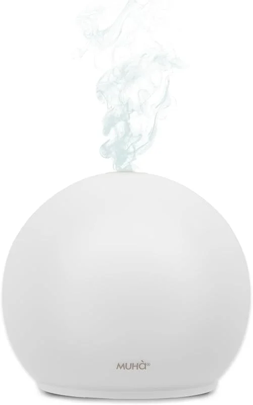 MUHA', Diffusore di aromi ad ultrasuoni multifunzione, Umidificatore di Ambiente e Cromoterapia — Casa e cucina