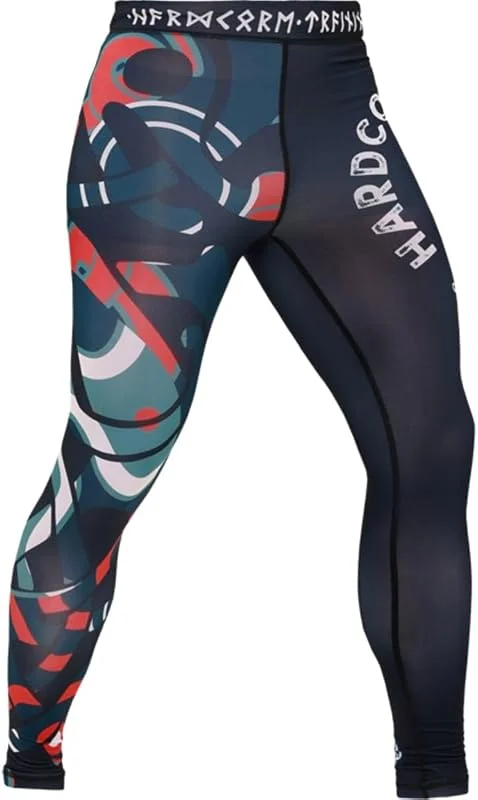 Hardcore Training Pantaloni Compressione Uomo BJJ MMA No Gi Grappling Lotta — Abbigliamento riscaldato