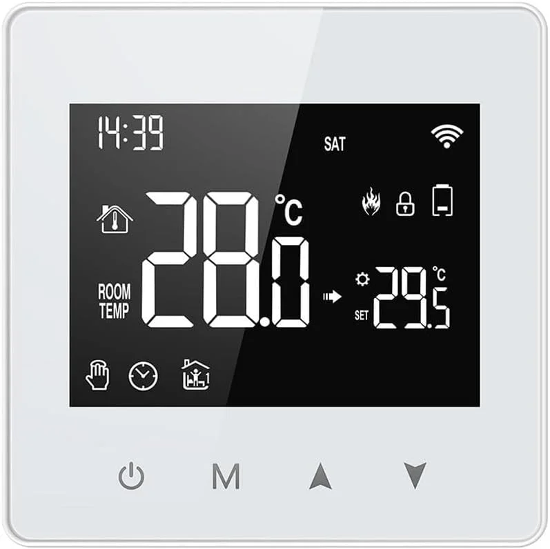 Termostato Wifi Per Tuya WiFi Termostato Programmabile Termostato Intelligente Per Combi Caldaia A Gas Caldaia Termostato Senza Fili Telecomando E Ricevitore — Riscaldamento