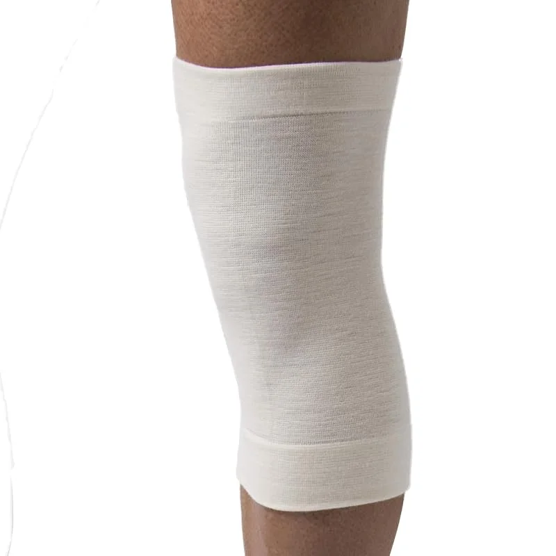 Beman 552 - Ginocchiera Ortopedica Lana Merino all' 80%, Fascia Elastica Ginocchio, Ginocchiera per Artrosi Ginocchio, scalda ginocchia, Supporto ginocchio (Bianco, 2) — Abbigliamento riscaldato