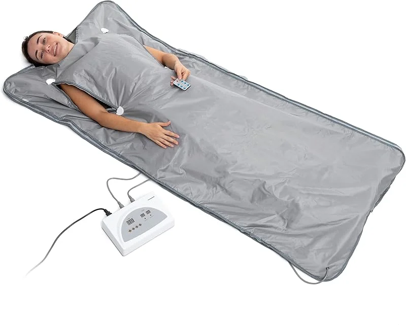 InnovaGoods® Coperta Elettrica, Coperta Sauna a Infrarossi, Coperta Termica Adatta per Tutto il Corpo, Coperta Sauna a Calore Infrarosso Potenzia l’Eliminazione di Grassi e Toxine. — Riscaldamento