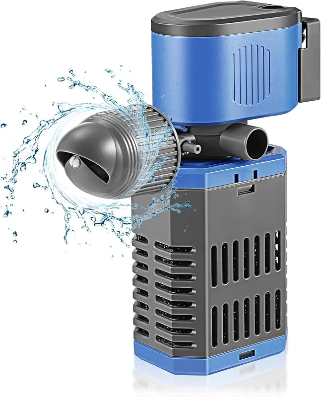 8W Filtro Acquario Interno con Flusso 900 L, H per Acqua Pulita, Flusso d'Aria Regolabile, Basso Rumore e Silenzioso — Umidificatore