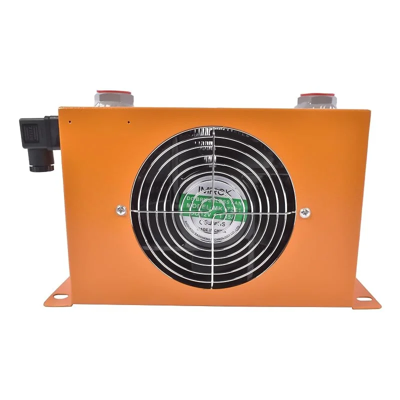 AH0608T-CA Raffreddatore ad olio ad aria idraulica 12VDC Radiatore ad olio raffreddato ad aria 38W 60L, min, Radiatore ad olio raffreddato ad aria idraulico 12 volt — Riscaldamento