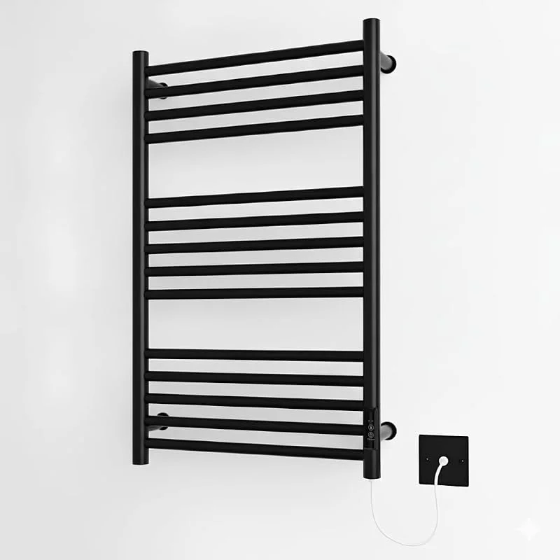 NA-1 GreenedHouse - Scaldasalviette elettrico con timer integrato, 500 x 720 cm, colore: Nero — Riscaldamento