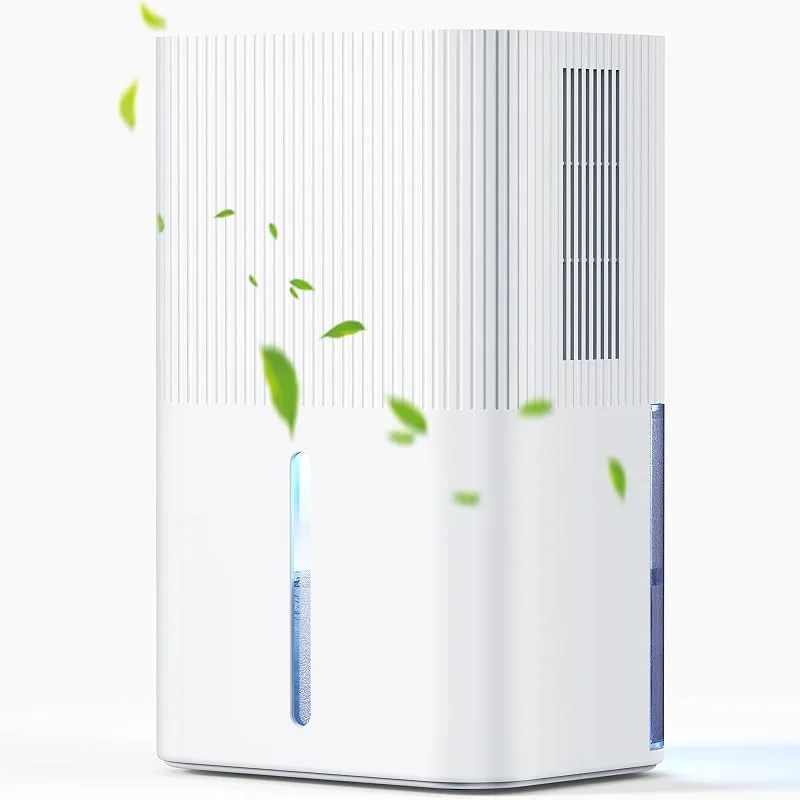 2700ML Desmidificatore Elettrico Silenzioso, 7 Colori LED, Spegnimento Automatico, Funzione Defrost, Deumidificatori Per Bagno, Camera-Bianco — Umidificatore