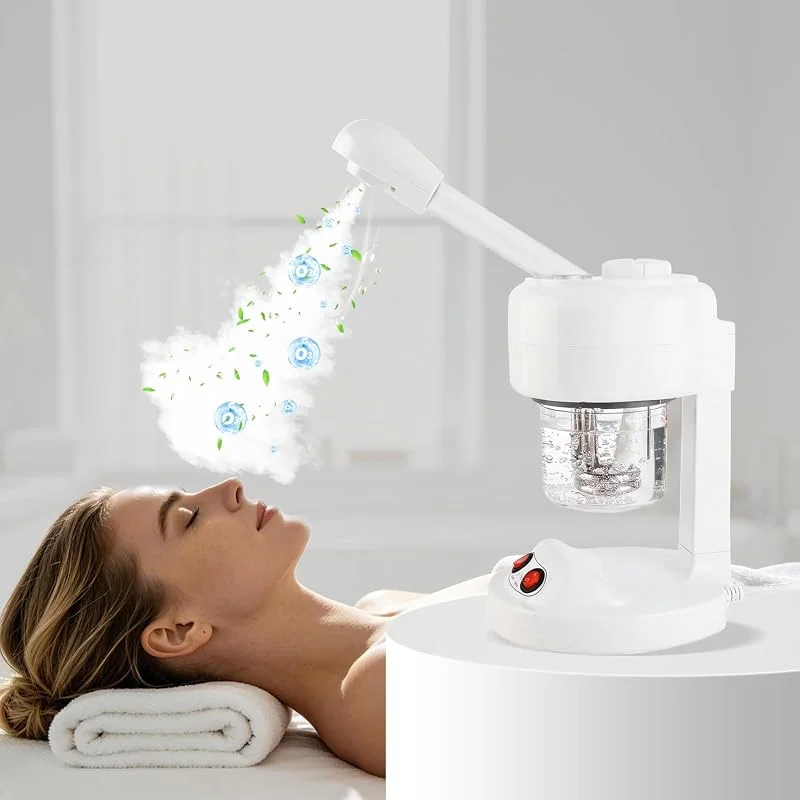 Vaporizzatore Facciale, Umidificatore Idratante, Vaporizzatore Viso per Salone Spa, Facciale Sauna Portatile Cura Personale della Pelle SPA (EU)