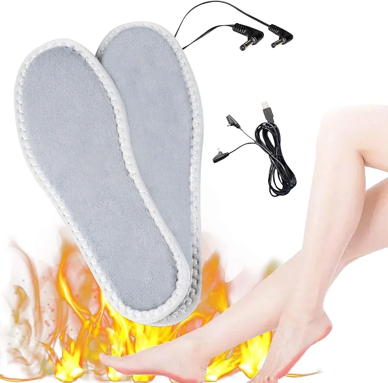 NANANA Solette Riscaldate, Solette Riscaldanti Ricaricabili USB, Scaldapiedi, Scaldapiedi Invernali, per Donne e Uomini, Soletta Scaldapiedi Impermeabile Riscaldata, Lavabile — Abbigliamento riscaldato