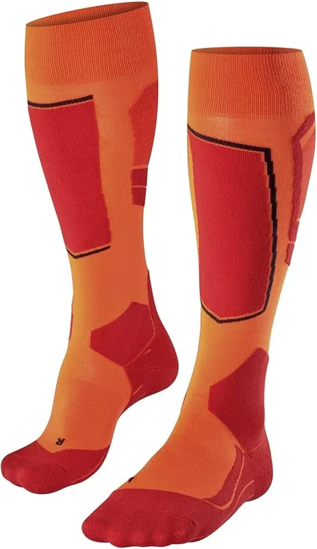 FALKE Uomo SK4 calzini da sci imbottitura molto leggera antivesciche calze da sci sottili per lo sci traspiranti asciugatura rapida termoregolanti antiodore lana filo funzionale 1 paio — Abbigliamento riscaldato