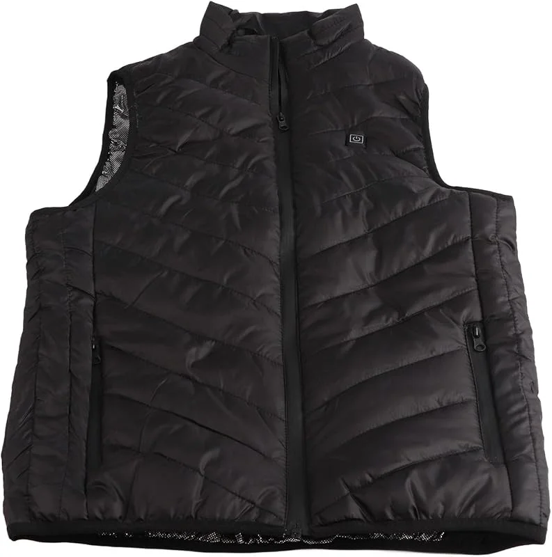 Dilwe Gilet Riscaldato, Giacca di Riscaldamento Elettrico a Calore Veloce con 3 Marce Smart a Infrarossi Riscaldata per Gli Uomini Inverno