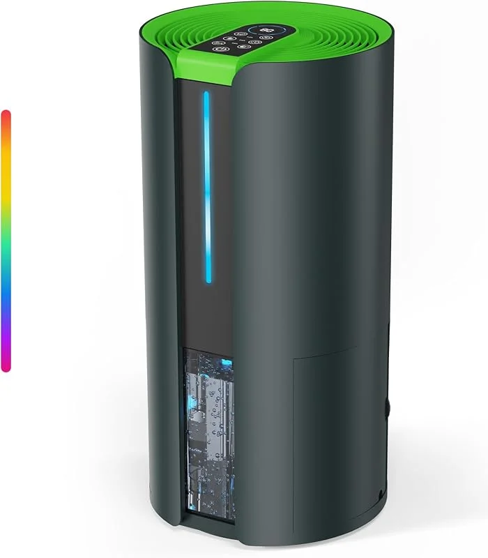 Deumidificatore evaporativo da 4 litri con lavatrice, asciugatrice e purificatore d'aria, funziona anche a -15 °C, 60 coperture, per cantina, bagno, camera da letto.