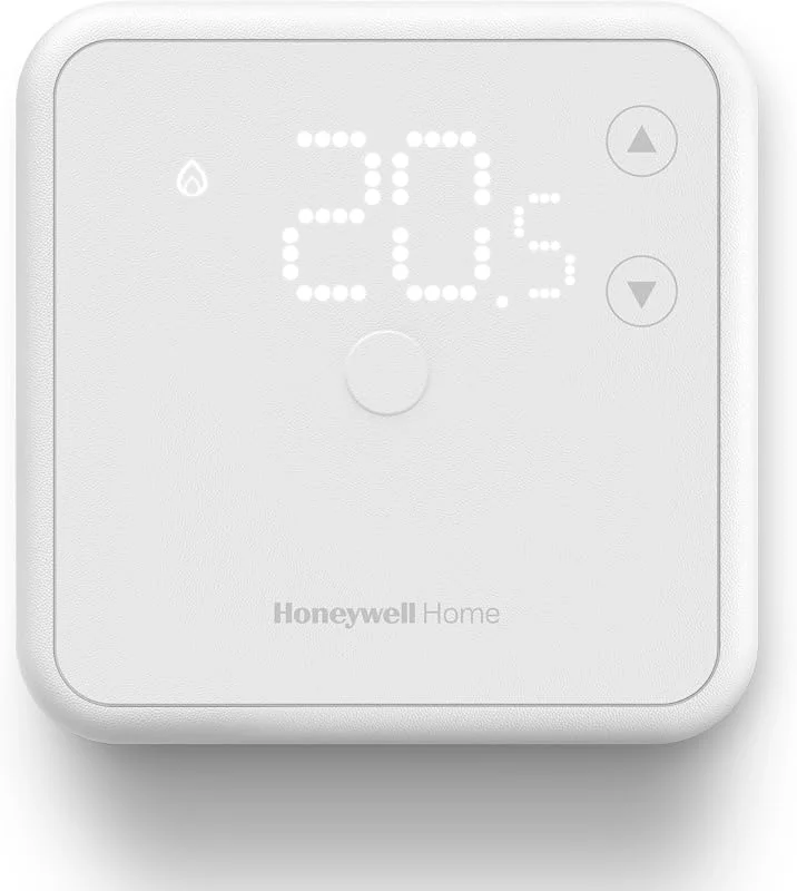 Termostato ambiente Honeywell Home, display a LED di facile lettura ed efficienza energetica, cablato, bianco — Riscaldamento