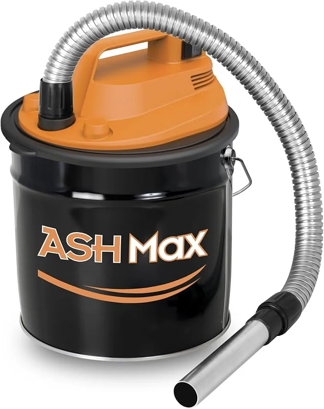 Ribimex Aspiracenere Elettrico ASHMax, Aspiratore Cenere da 18 L, 1000 W — Riscaldamento