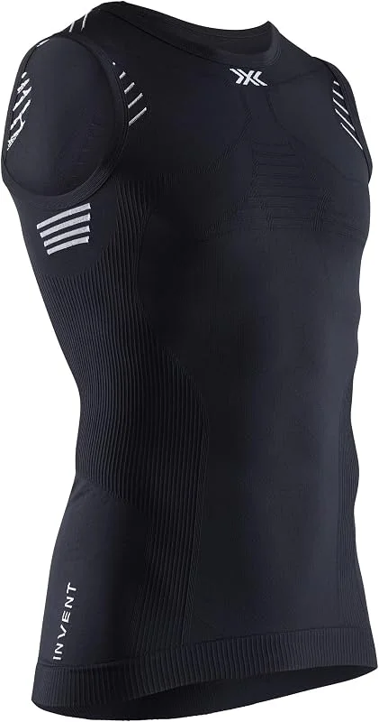X-Bionic Invent 4.0 - Maglia Termica Uomo Senza Maniche a Compressione - Canotta Termica Uomo ad Alte Prestazioni per Running, Sci, Ciclismo, Fitness, e Sport Invernali — Abbigliamento riscaldato