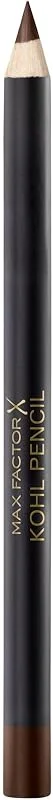 Max Factor Matita Occhi Kohl Pencil, Eyeliner con Texture Morbida Facile da Sfumare, 030 Brown — Trucco