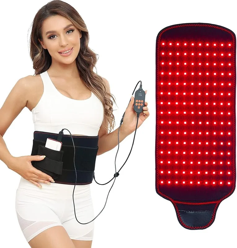 JOBYNA Cintura per Terapia della Luce Rossa e Infrarossa per Dolore, LED 660nm & 850nm Luce Terapia Lampada a Raggi Infrarossi, Red Light Therapy, Dispositivi Terapeutici Del Corpo, Il Riscaldamento