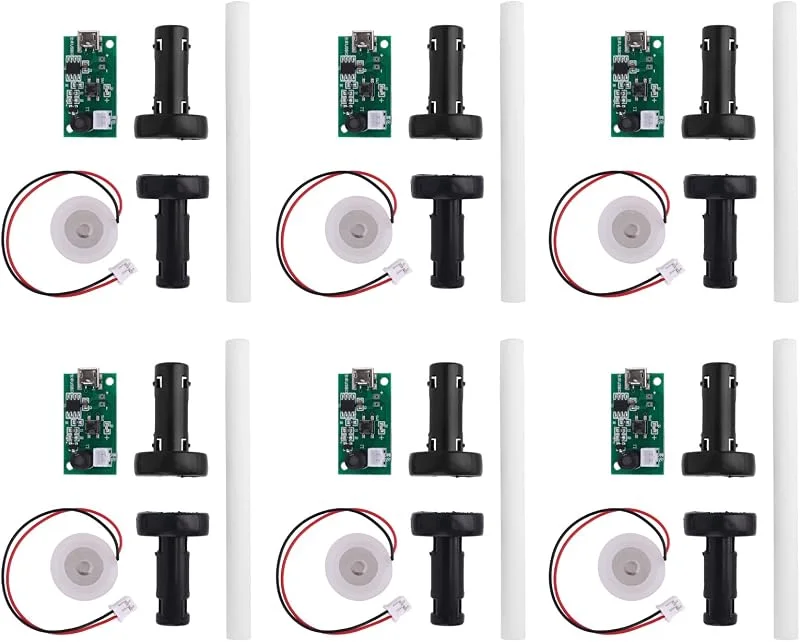 6Pz Modulo Umidificatore USB, Disco Piastra Umidificatore ad Ultrasuoni Scheda Azionamento a Nebulizzazione 5V con Circuito Spruzzo Parte di Ricambio DIY Casa