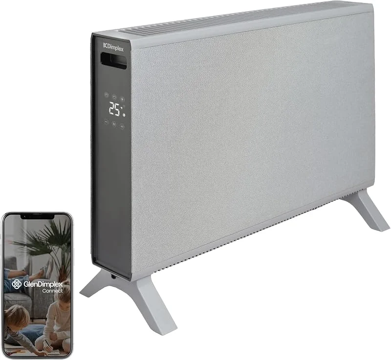 Dimplex HeatLite TEX+ Termoconvettore Elettrico 2000 W Wi-Fi, Tessuto — Riscaldamento