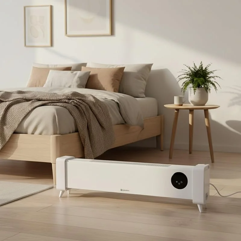 M Mimotec – Radiatore Convector Elettrico White Guanx 2200W, Resistente agli Spruzzi d’Acqua IPX4, Silenzioso 0 dB, con Telecomando, Display LED e Blocco Bambini — Riscaldamento