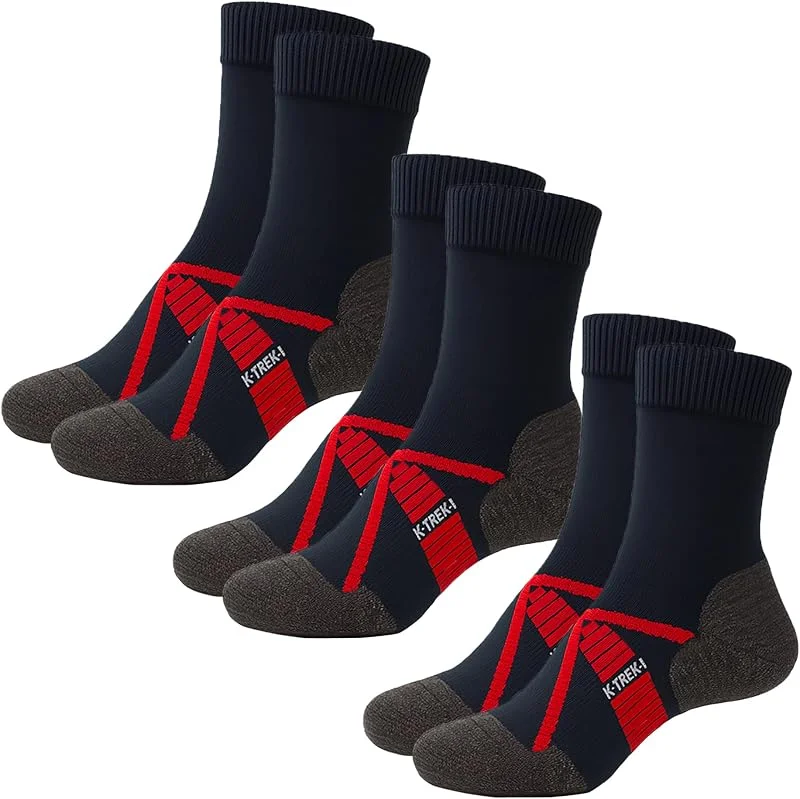 Kaiera - Trek Light – 3 Paia di Calze da Trekking Leggere in Lana Merino, Traspiranti, Made in Italy, Ideali per Hiking Estivo — Abbigliamento riscaldato