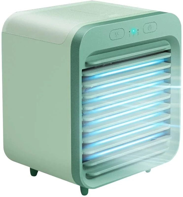 Raffreddatore d'Aria Evaporativo, Mini condizionatore Portatile, Raffreddatori evaporativi 3 in 1, Umidificatore, Purificatore con USB, Ventola di Raffreddamento da Tavolo per Ufficio, casa
