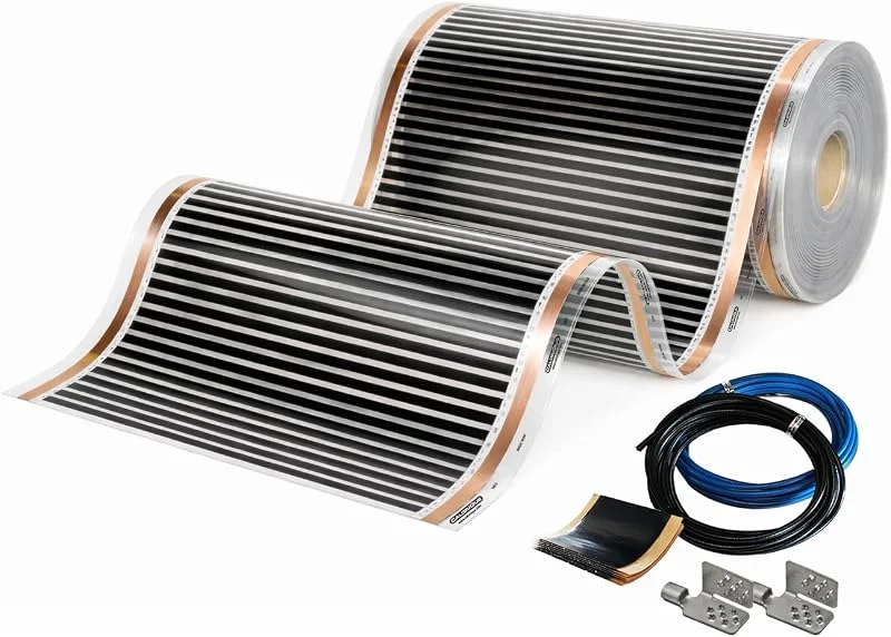 Pellicola Riscaldante a Infrarossi CALORIQUE NEO – Larghezza 100 cm – Copertura 2, 0 m² – 150 W, m² – Riscaldamento Elettrico per Pavimento, Parete e Soffitto – Calore Uniforme – Basso Consumo