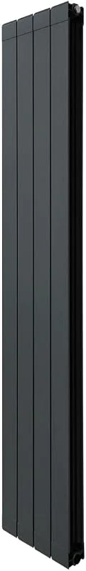 Radiatore di Design in Alluminio 1800mm x 315mm Verticale Doppio Pannello Piatto A Colonna Termosifone Moderno Leggero Grigio Antracite Spazzola Kit di Fissaggio Staffe Inclusi — Riscaldamento