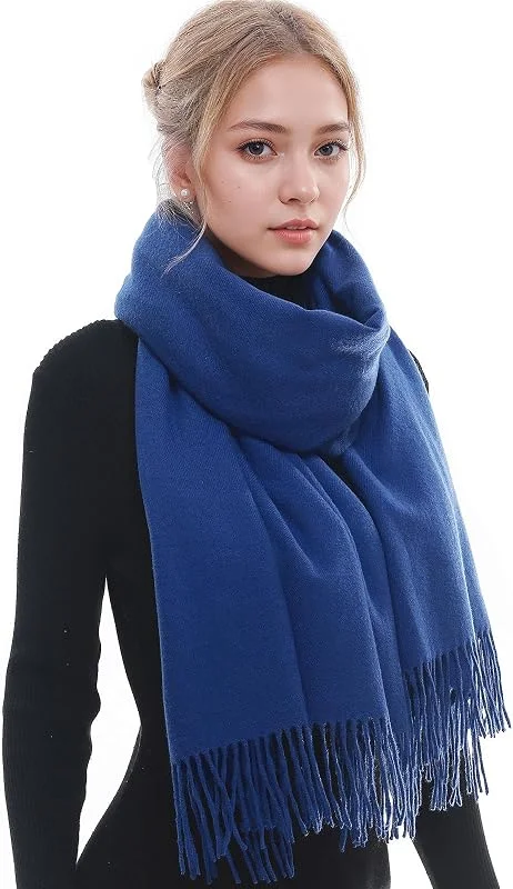 RIIQIICHY Sciarpa Donna Invernale Pashmina Scialle Caldo Stola Regalo Donna Sciarpone Inverno — Abbigliamento riscaldato