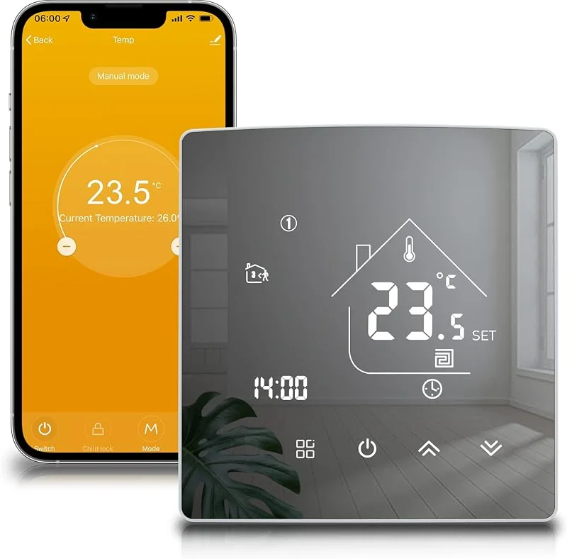 Termostato Wi-Fi per caldaia, termostato programmabile settimanalmente con telecomando intelligente, compatibile con Tuya, Smart Life, supporta il controllo vocale tramite Alexa, Google Assistant.220v — Riscaldamento