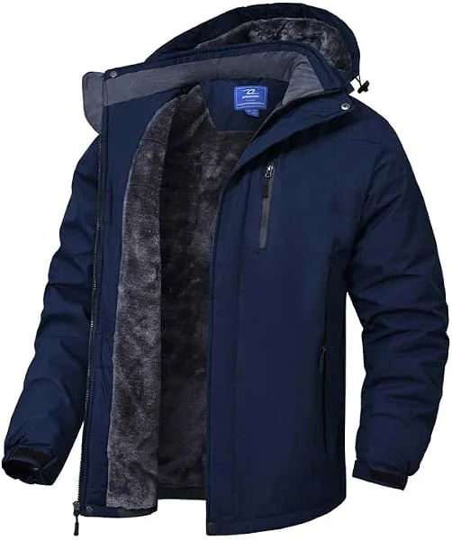 Impermeabile Giacca Da Montagna In Pile Da Uomo Giacca Da Sci Calda Multi-Tasche Adatto Per Sport Invernali E Attività Outdoor In Montagna Antivento Impermeabile E Traspirante — Abbigliamento riscaldato