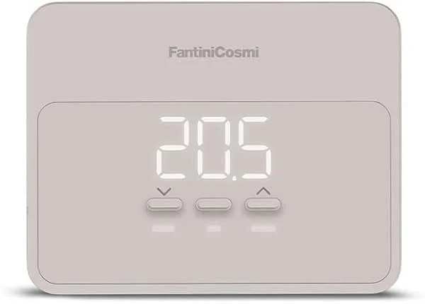 C900RS CRONOTERMOSTATO COLOR SABBIA WIFI SMART BASE RETTANGOLARE A BATTERIA PARETE FANTINI COSMI — Riscaldamento