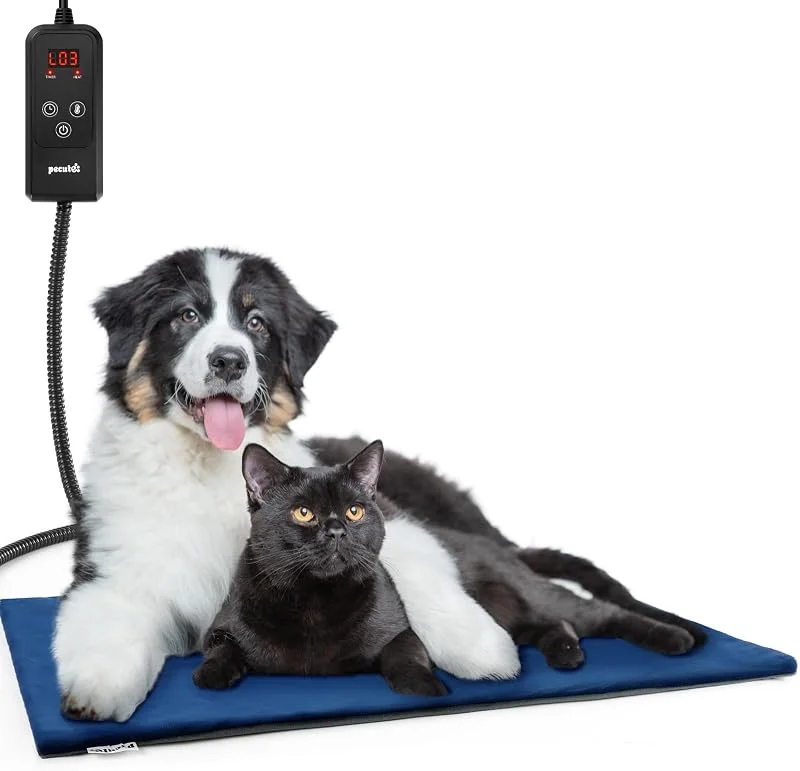 Pecute Tappetino Riscaldante per Cani e Gatti con Controller a 6 Stadi — Riscaldamento