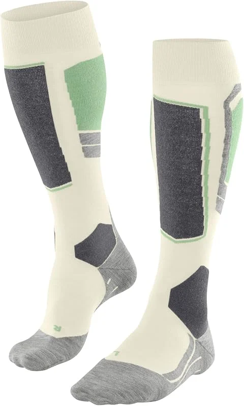 FALKE donna SK4 calzini da sci imbottitura molto leggera antivesciche sottili calze da sci traspiranti asciugatura rapida termoregolanti antiodore lana filo funzionale 1 paio — Abbigliamento riscaldato