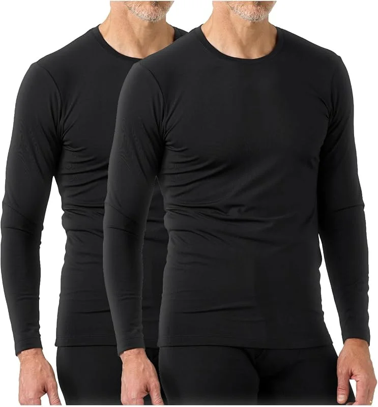 LAPASA Pacco da 2 o 1 Maglia Termica Peso Uomo Maniche Lunghe Canottiera Strato Base - Invernale Sport Allaperto Escursionismo Sci Snowboard M09, M26, M55 — Abbigliamento riscaldato