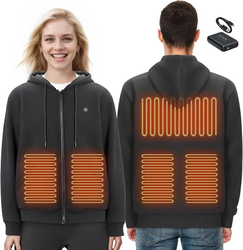 VEVOR Felpa Riscaldata Felpa Riscaldata Unisex - Adulto (Pacco da 1) — Abbigliamento riscaldato