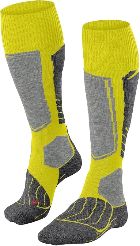 FALKE Uomo SK1 calzini da sci imbottitura extra-spessa protezione tibia antivesciche spessi caldi traspiranti asciugatura rapida termoregolanti antiodore lana filo funzionale 1 paio — Abbigliamento riscaldato