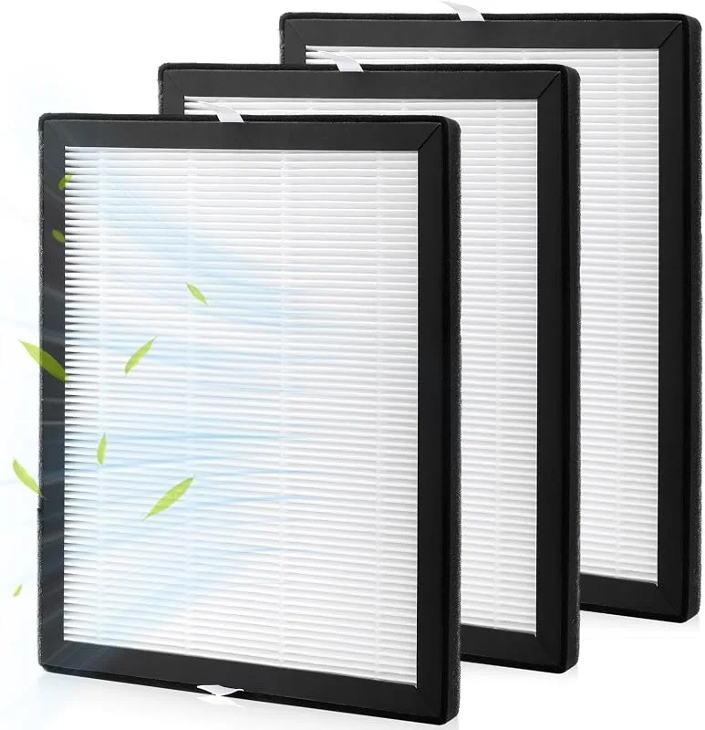 Kigniote Confezione da 3 filtri HEPA compatibili con MeacoDry Arete One 18L, 20L e 25L deumidificatore purificatore d'aria 2 in 1, 26 x 22 x 1, 5 cm, non compatibile con deumidificatore Meaco 20L 20LE