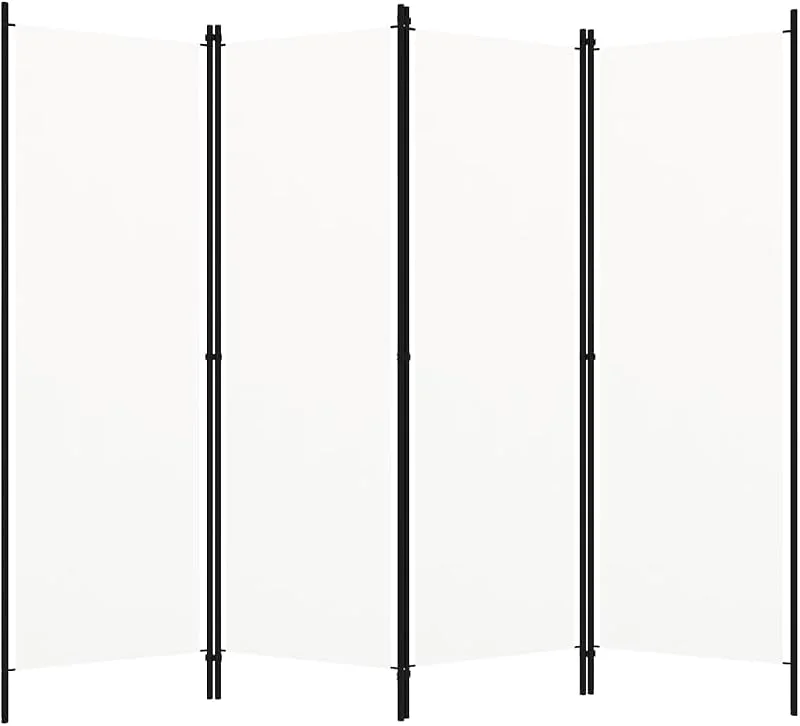 vidaXL Paravento a 5 Pannelli Bianco 200x180 cm — Riscaldamento